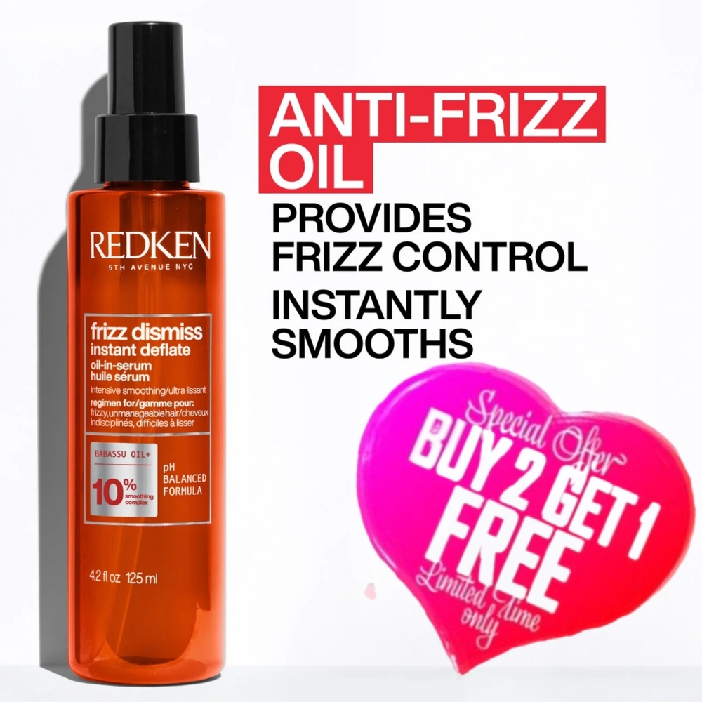 Redken Smooth Force Frizz Dismiss Hair Oil Spray (Anti-frizz And Smoothing)